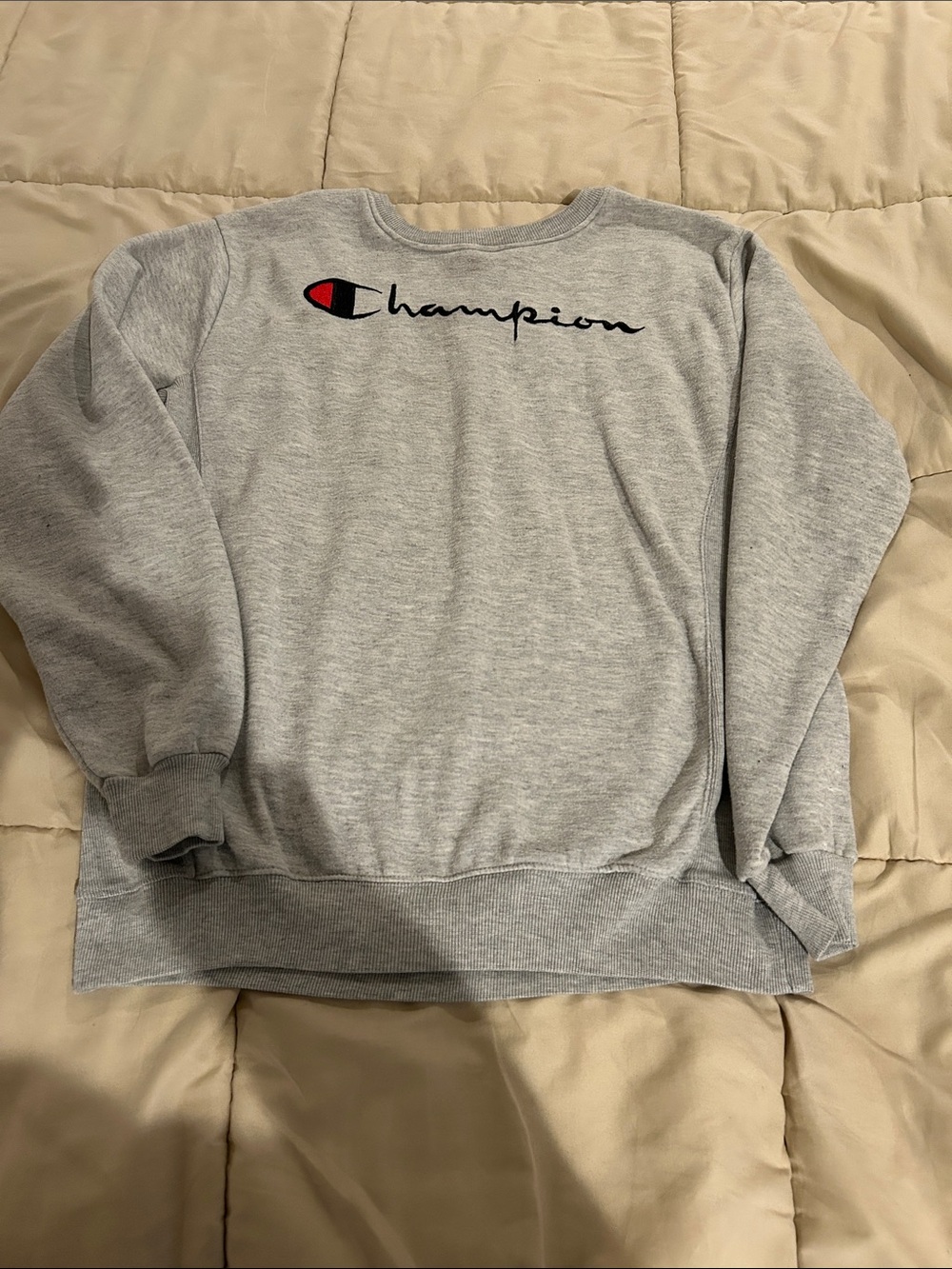 Champion gray crewneck - size L